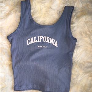 California cropped tank top